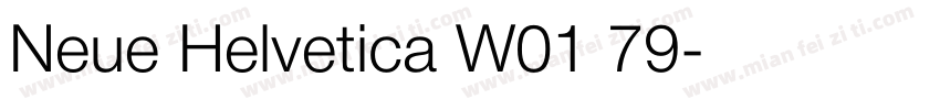 Neue Helvetica W01 79字体转换